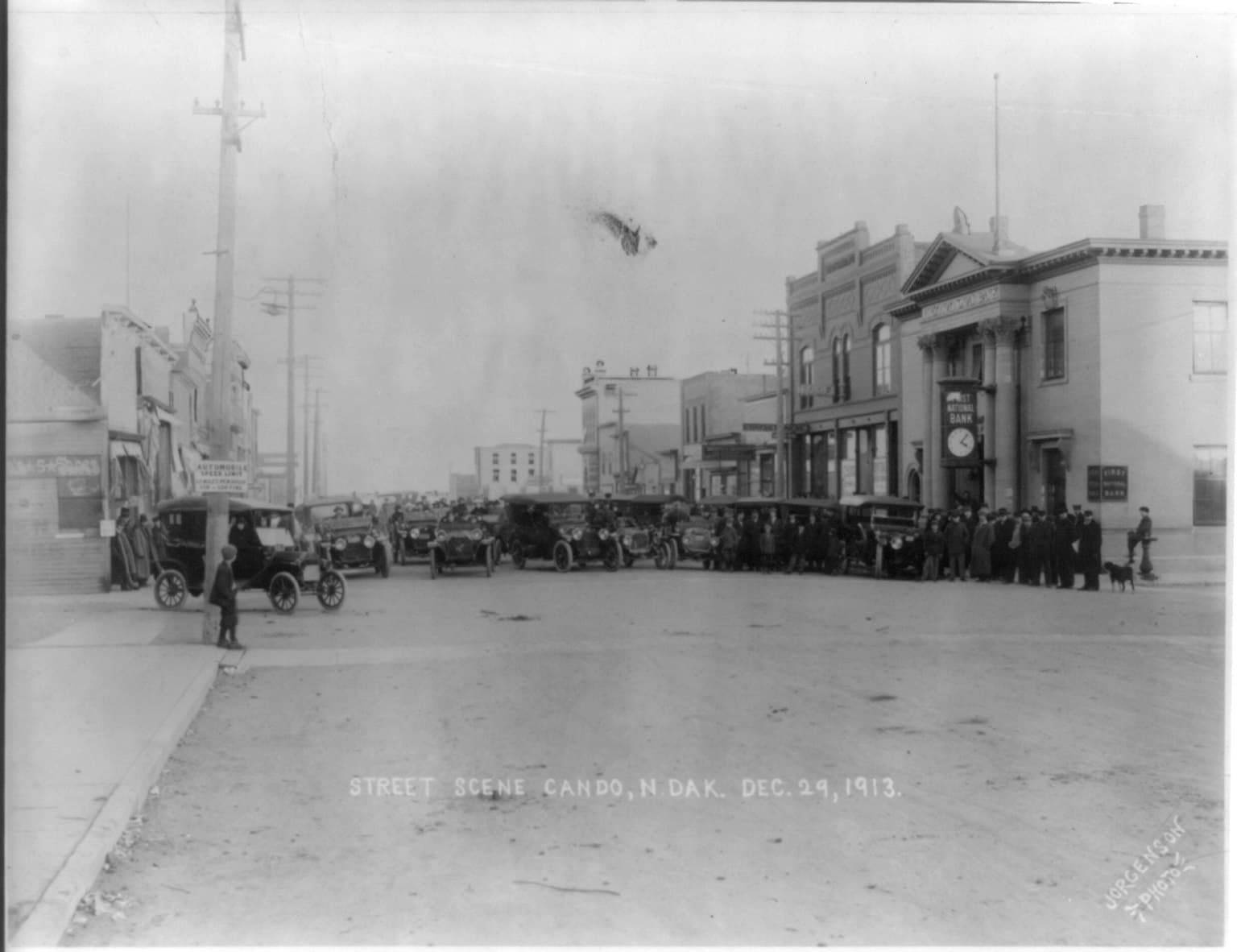 Street scene, Cando, N. Dak. Dec. 29, 1913 LCCN2011660908