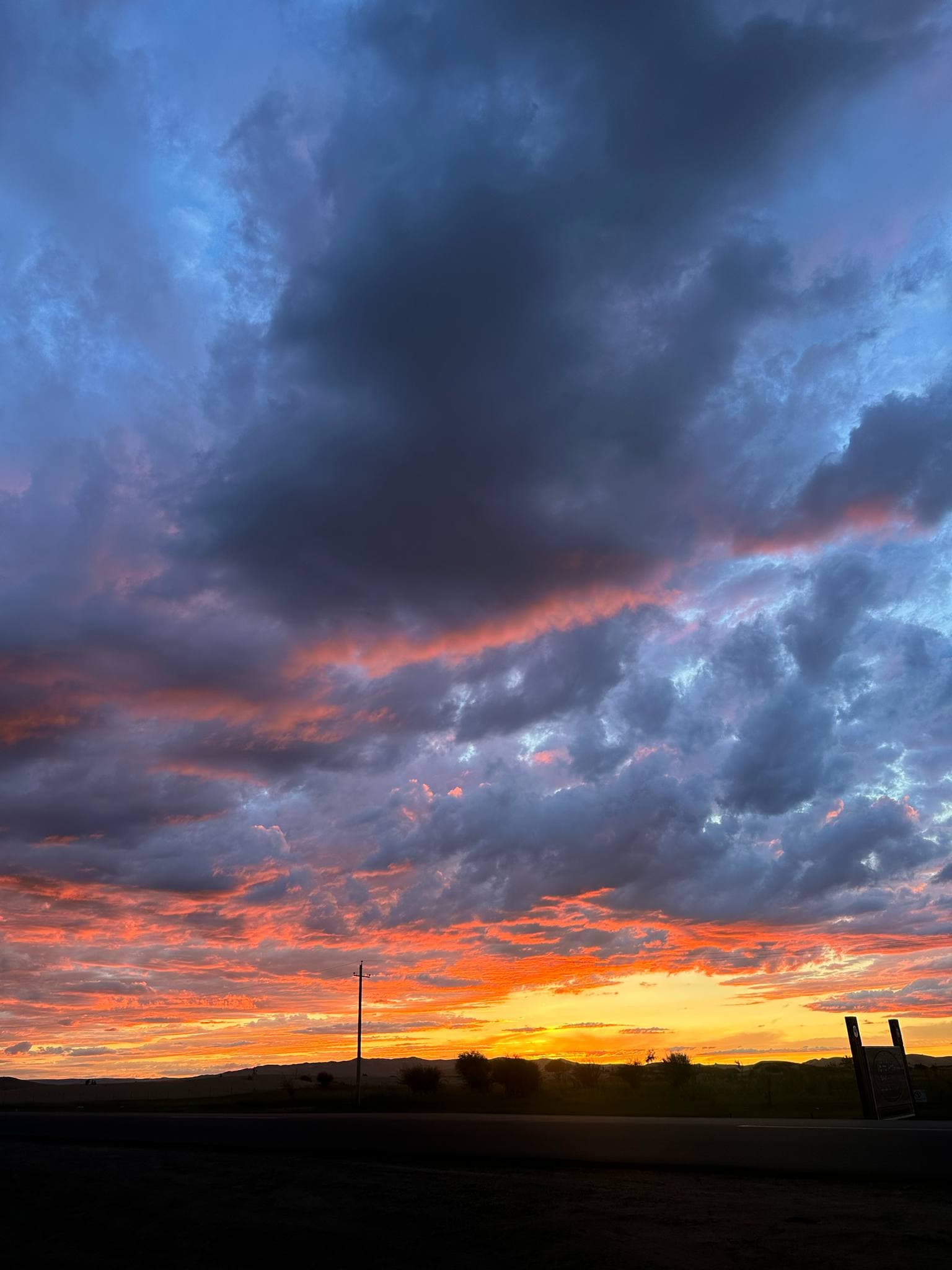 Sunset sky in Mongolia