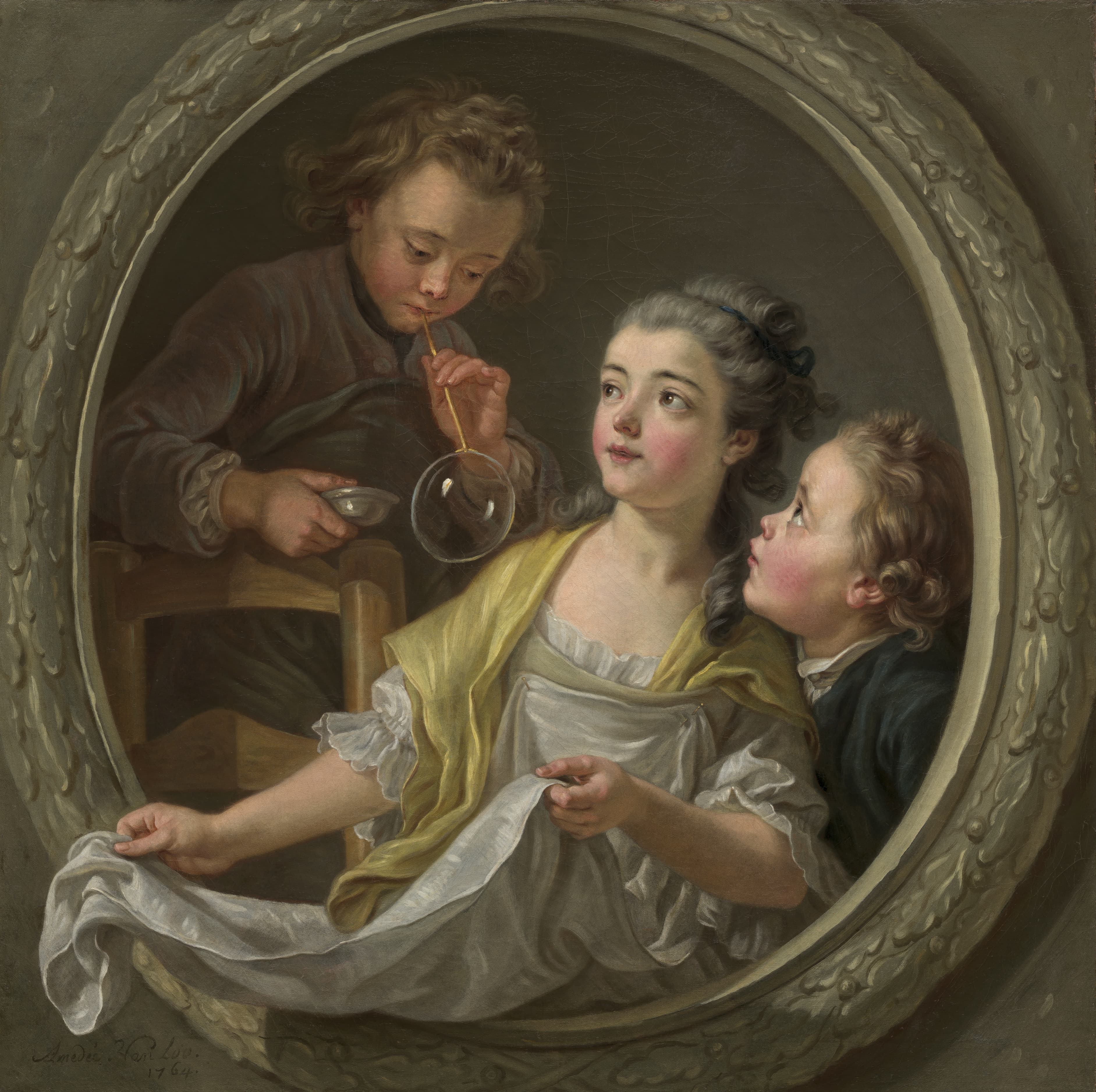 Charles Amédée Philippe Van Loo, Soap Bubbles, 1764, NGA 32579