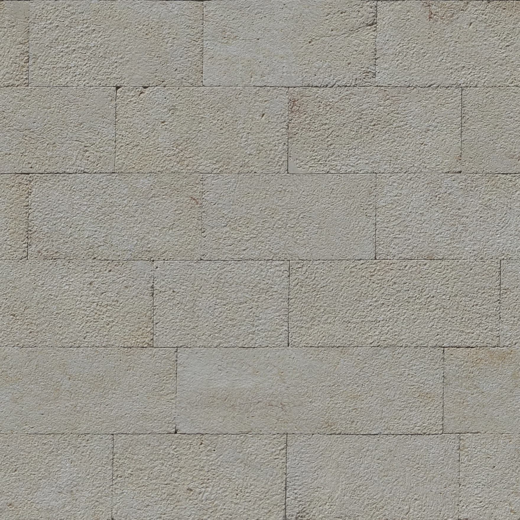 Cream sandstone textured finish brick seamless building wall texture