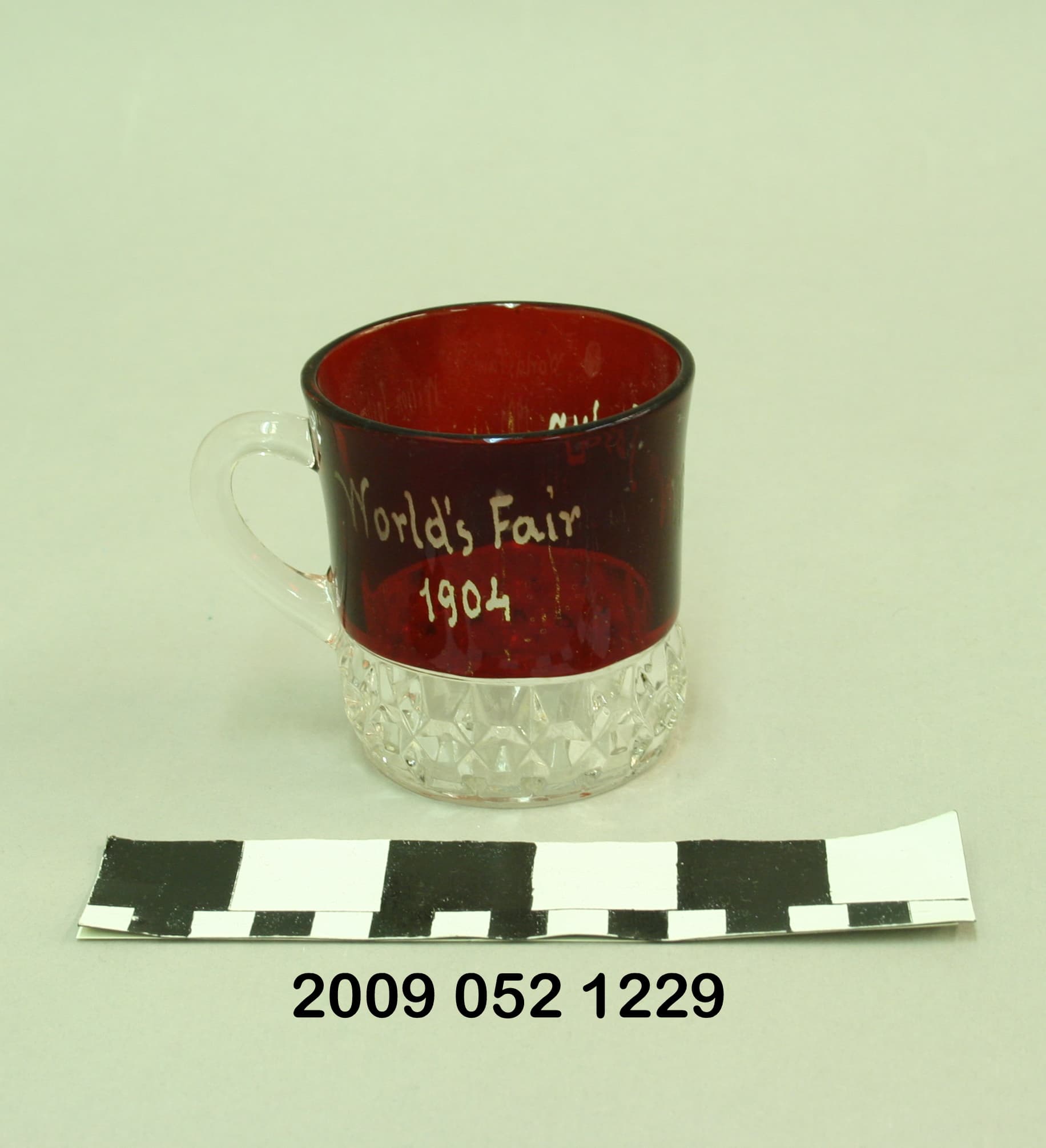 Ruby Stained Mug With Corona Pattern Personalized to Wilson Joslyn