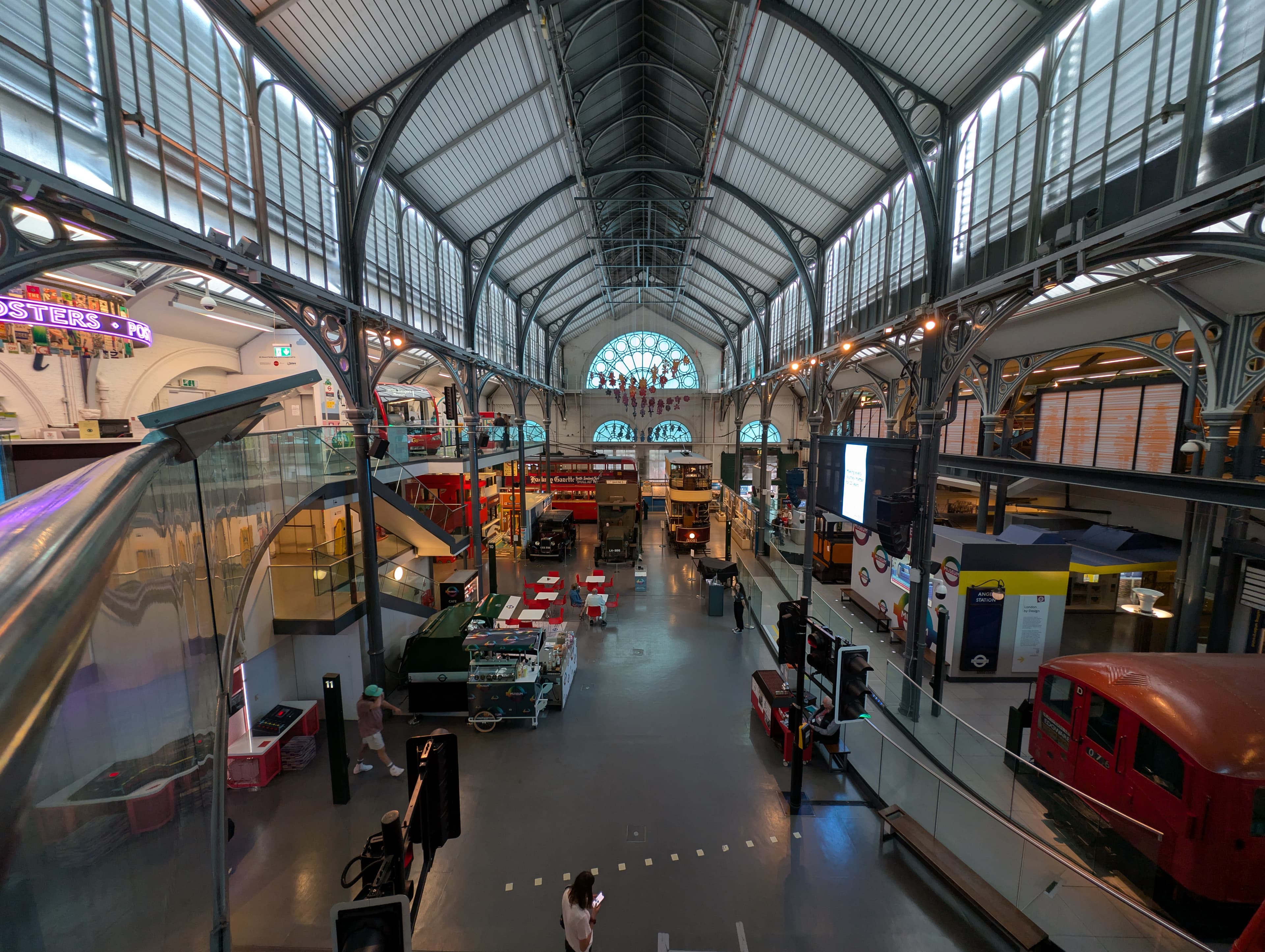 Interior of London Transport Museum (view from level 1) 2025-05-12
