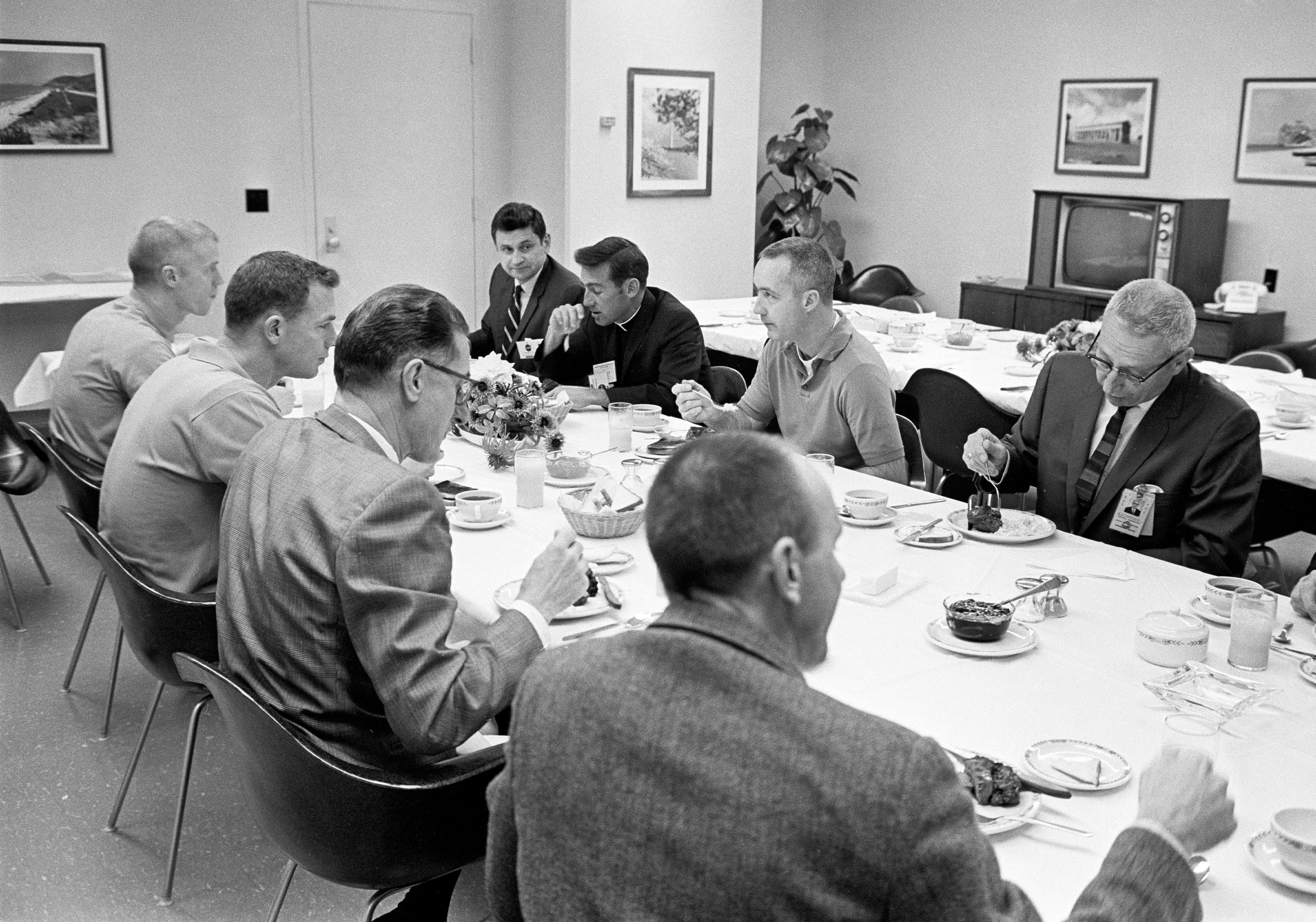 Apollo 9 pre-launch breakfast
