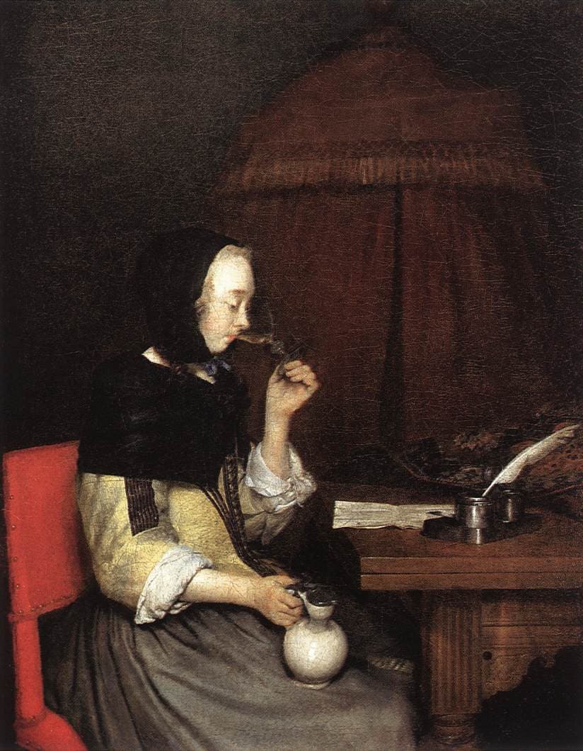 Gerard ter Borch (II) - Woman Drinking Wine - WGA22137