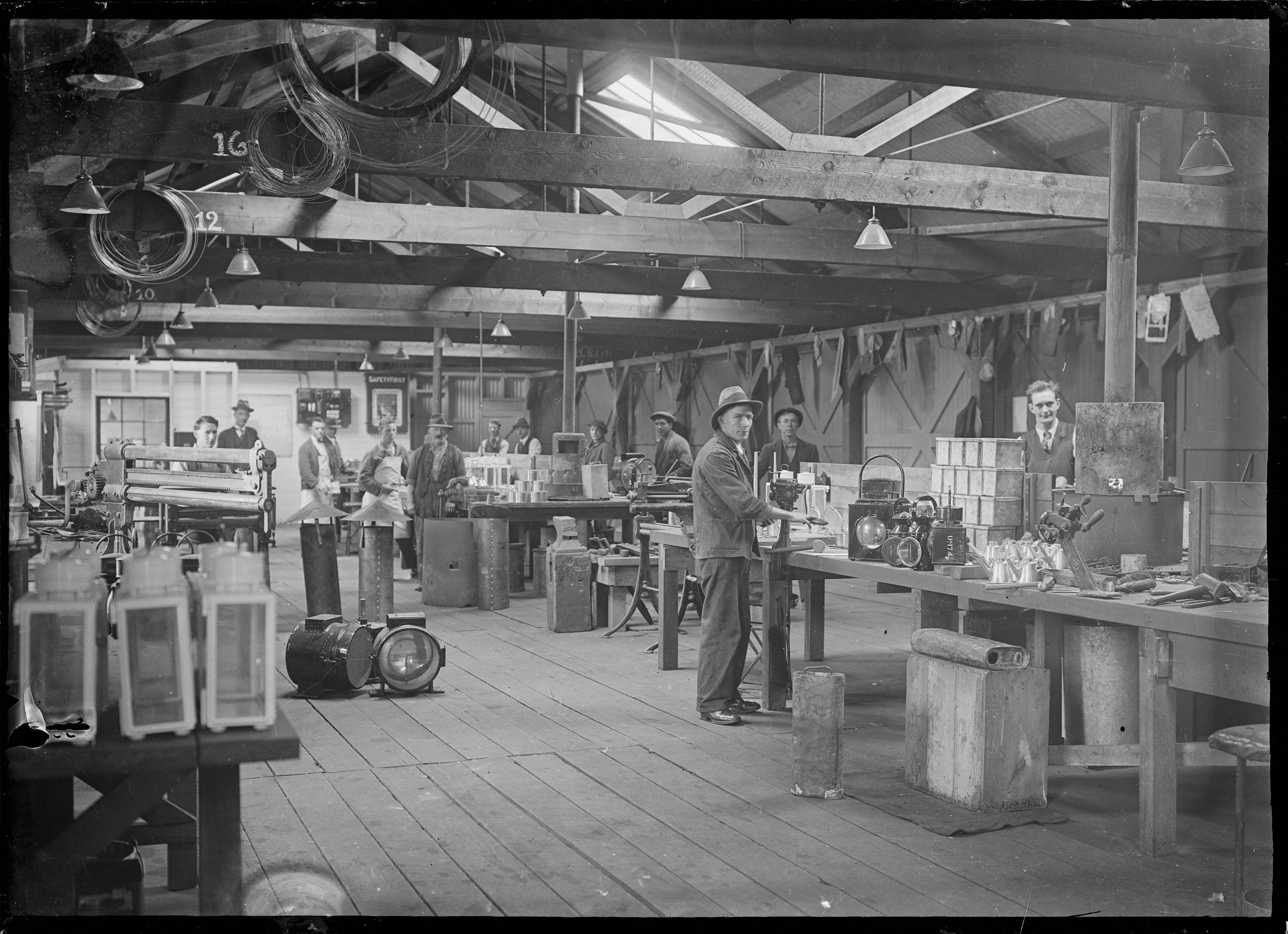 Hillside, railway, workshops