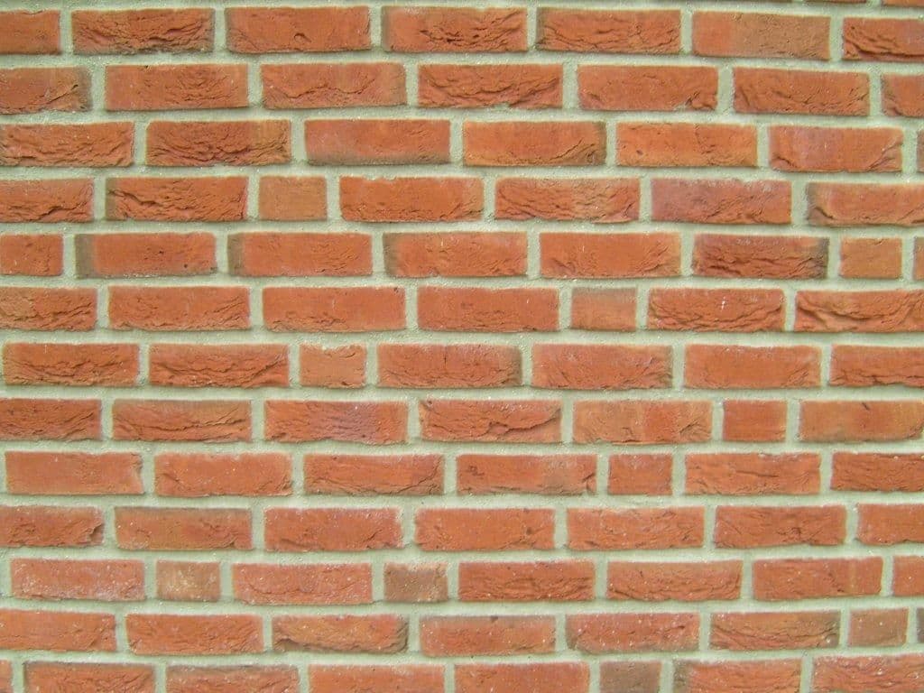 Red brick texture house wall