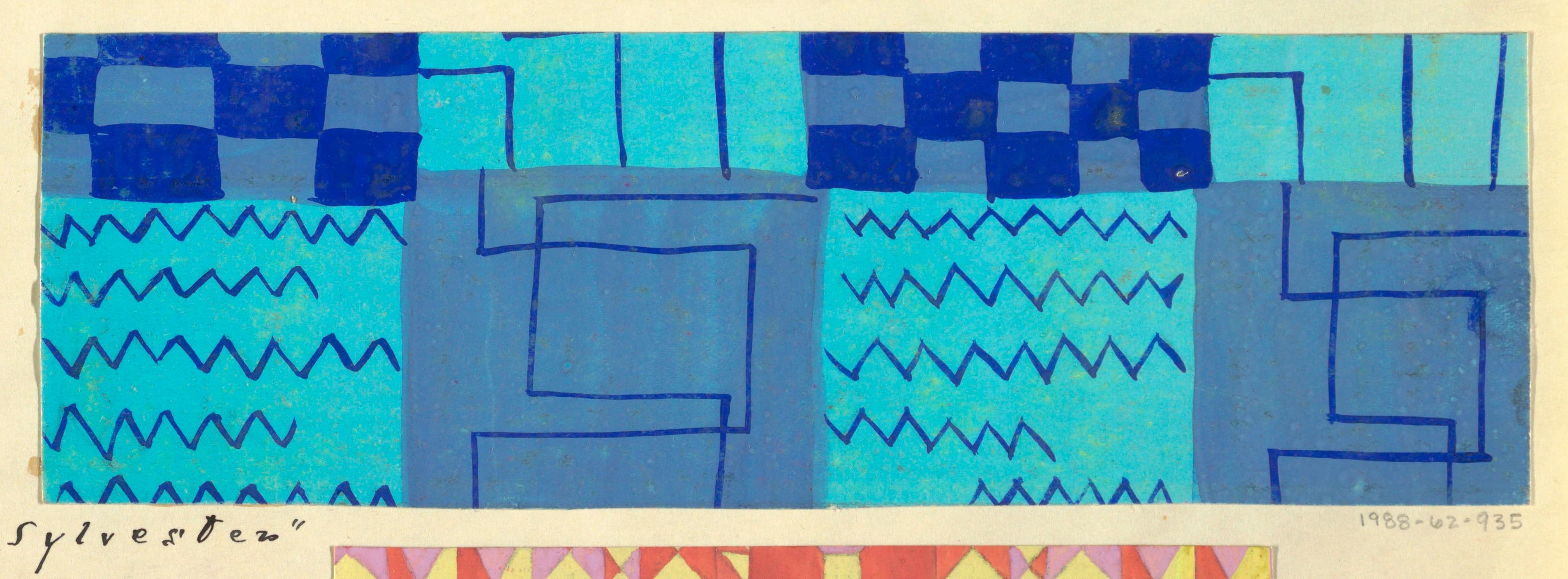 Drawing, Textile Design- Sylvester, 1922 (CH 18631707)
