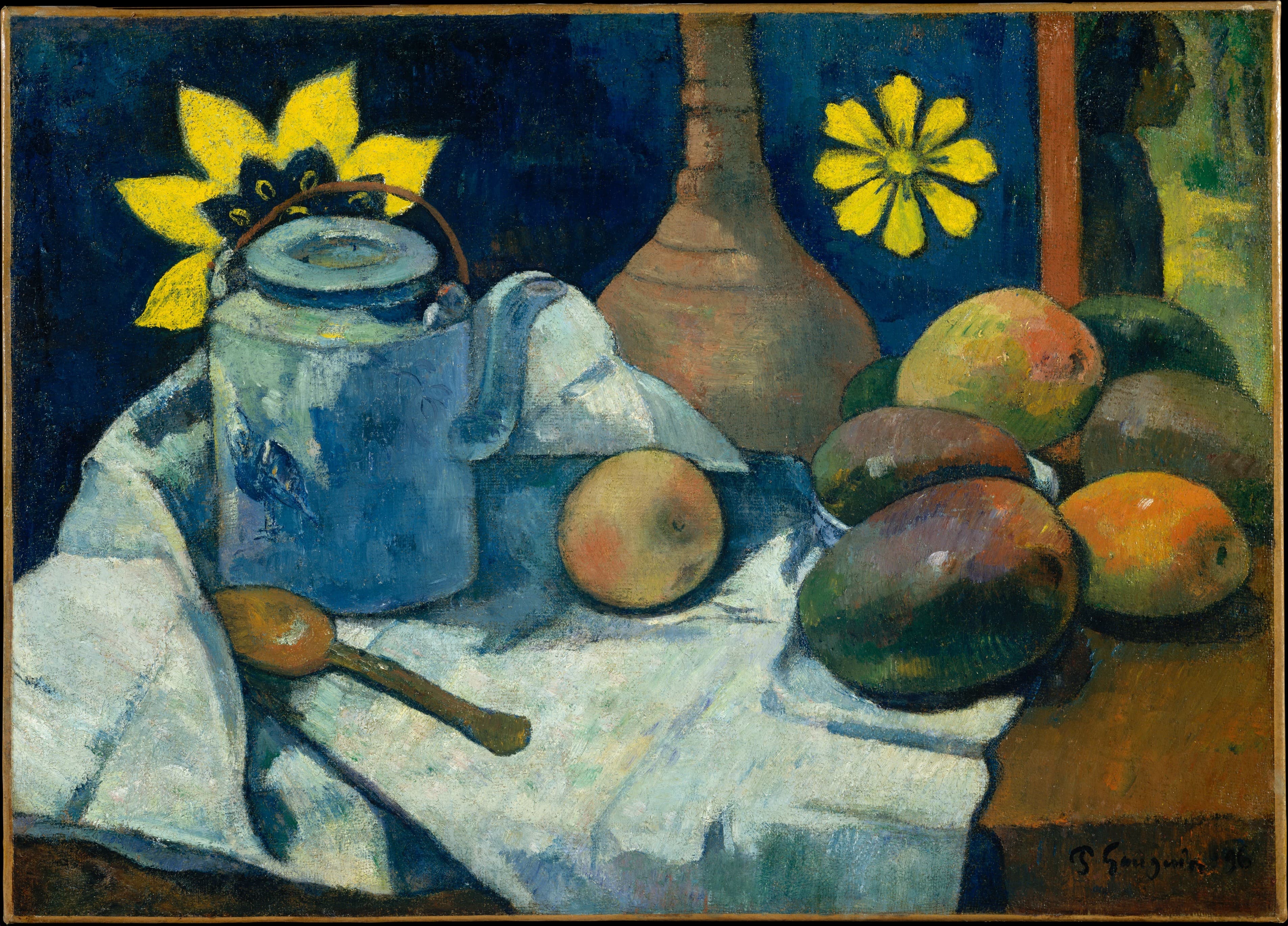 Still Life with Teapot and Fruit MET DT1027