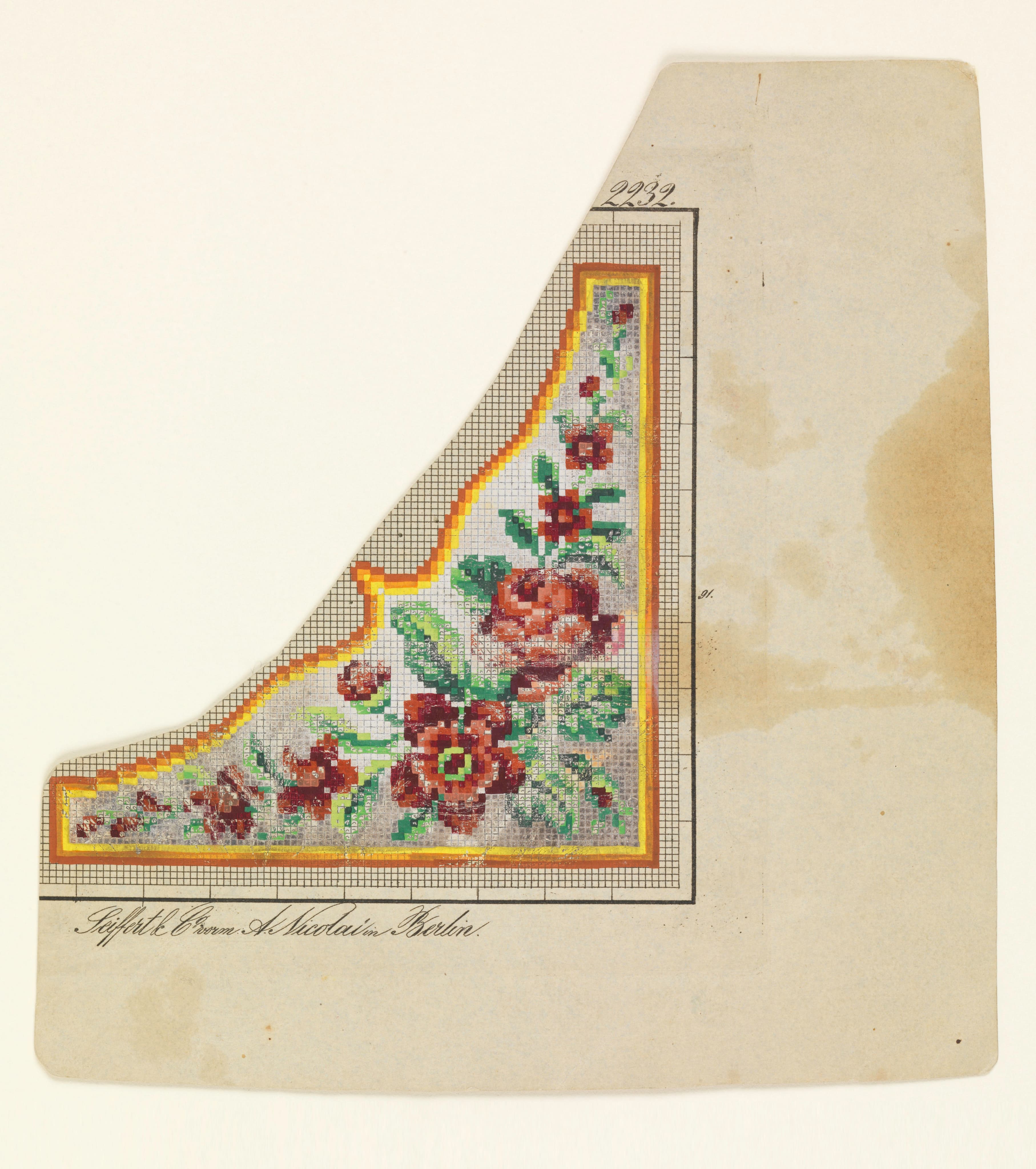 Drawing, Design for Textile, ca. 1860 (CH 18606881)