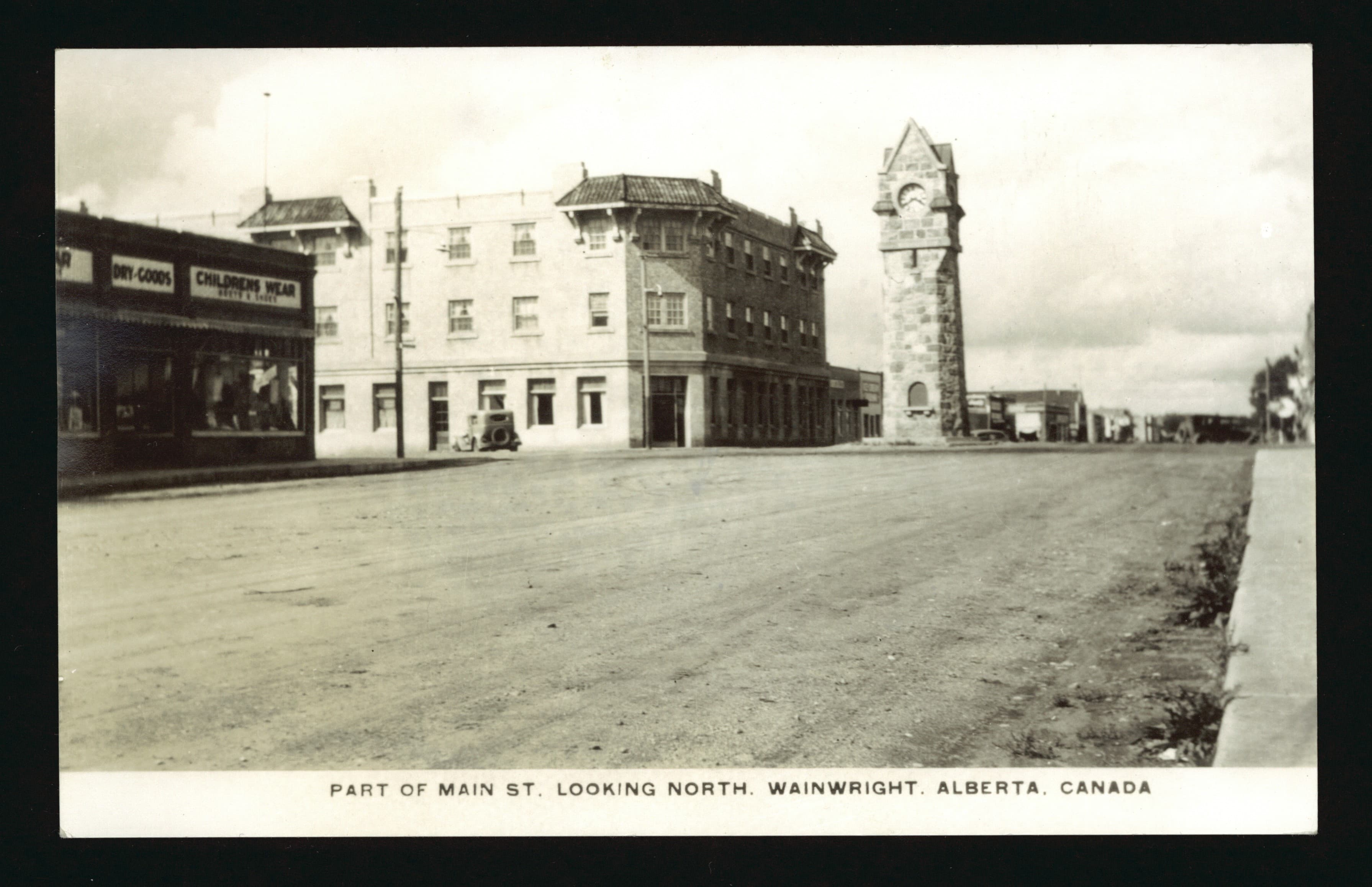 Part of Main St. looking North. Wainwright. Alberta. Canada