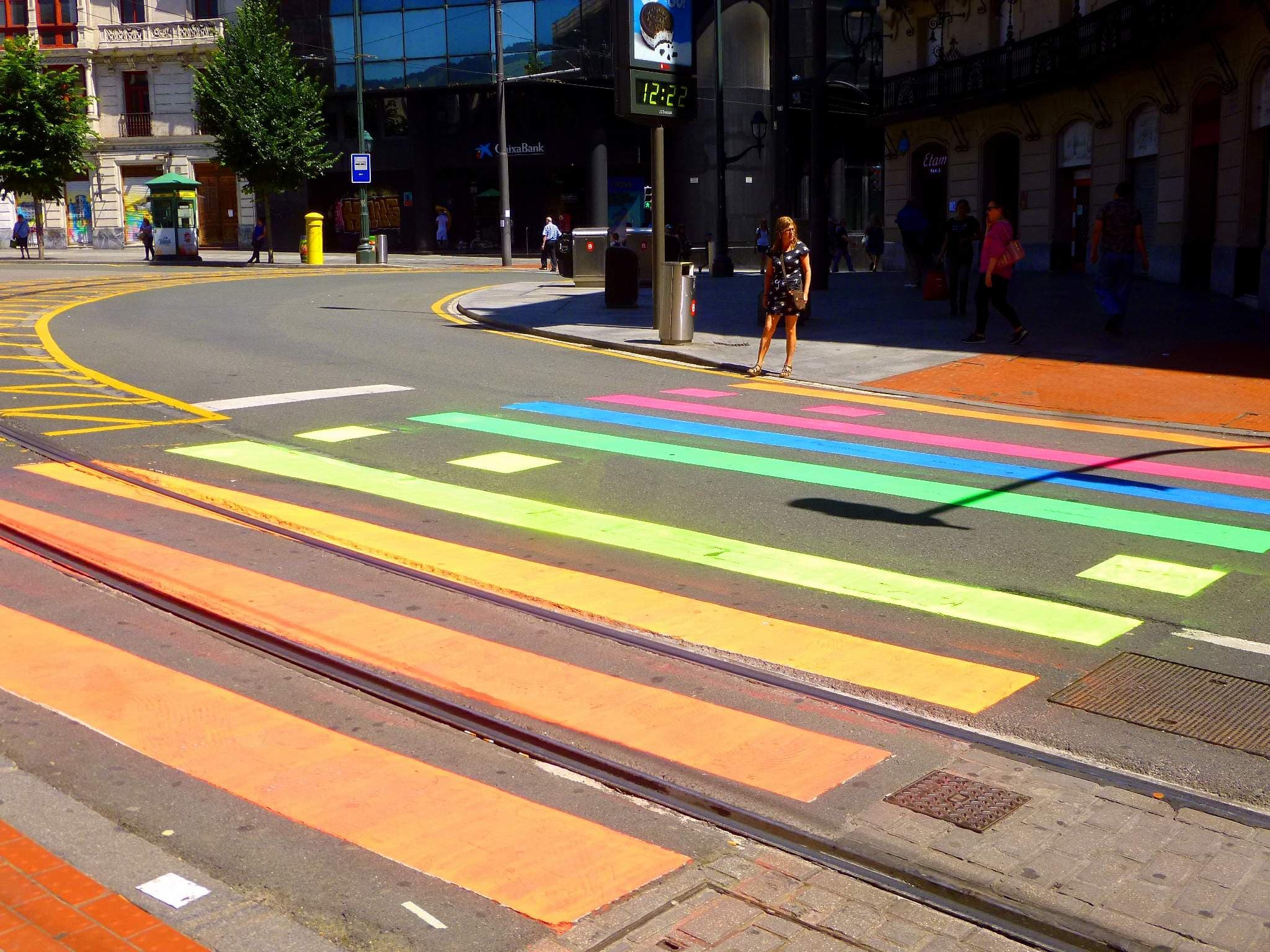 Bilbao - Rainbow pedestrian crossing 1