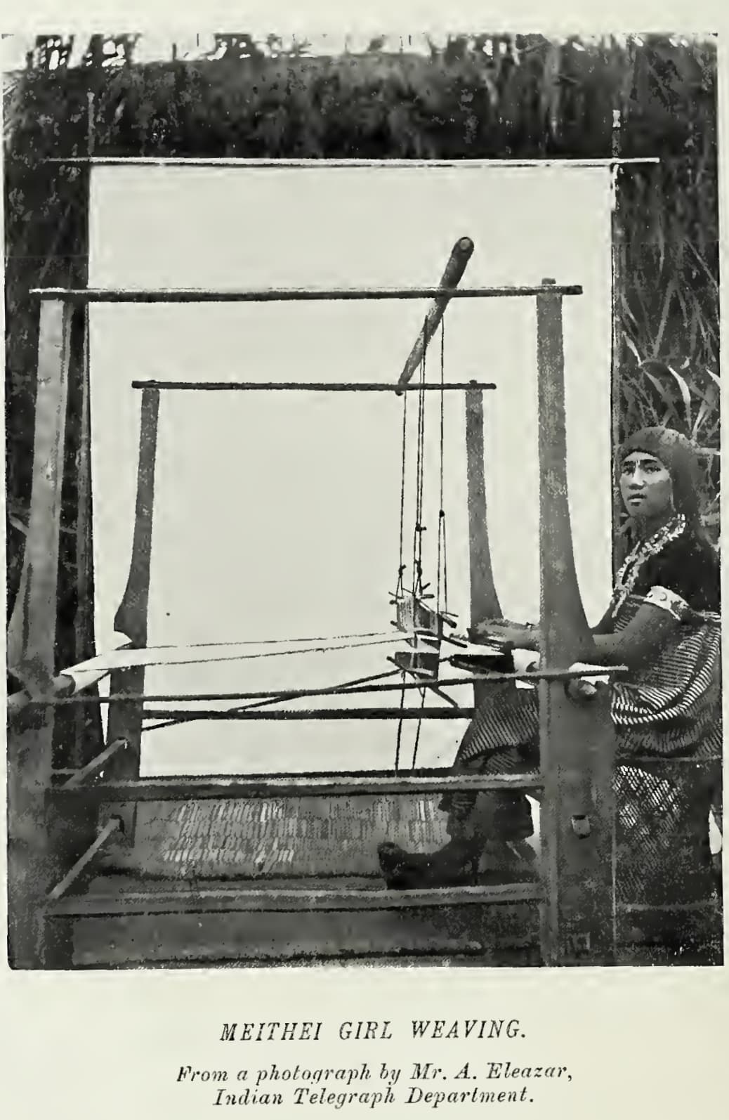 MEITEI GIRL WEAVING
