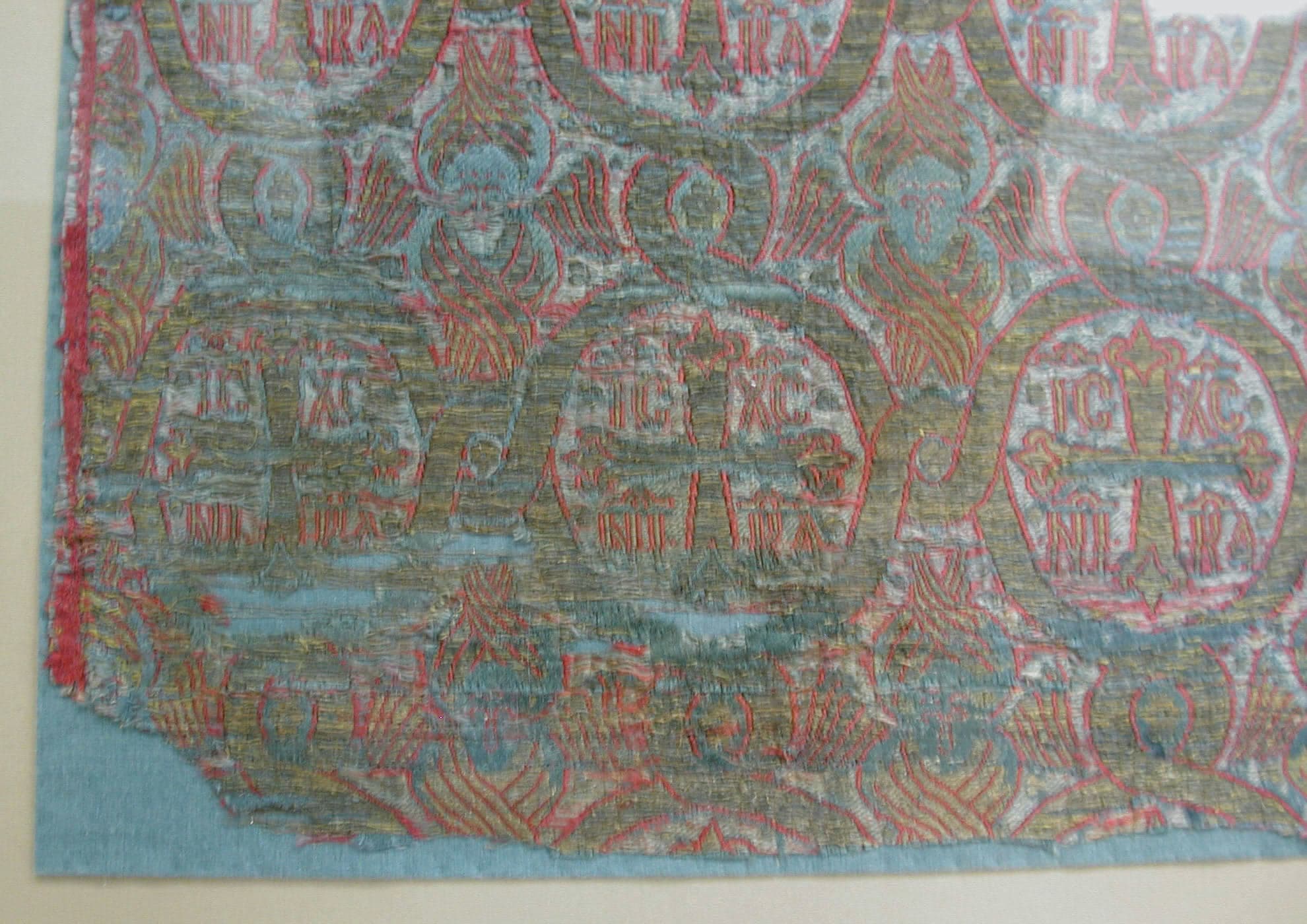 Silk Textile with Seraphim and Crosses MET wb-17.22.2c