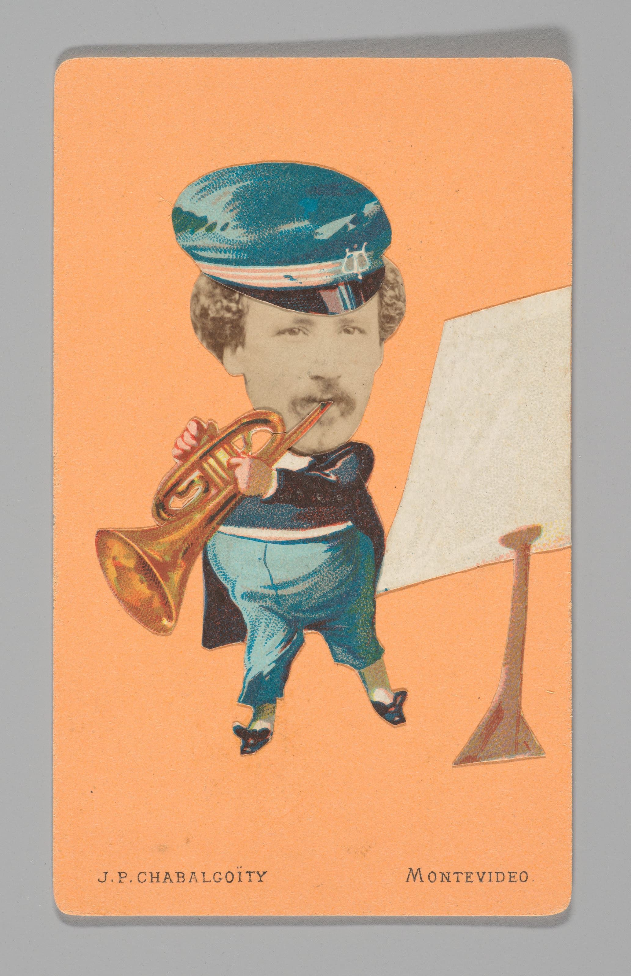 Photo Collage Musician Playing Trumpet MET DP-15801-027