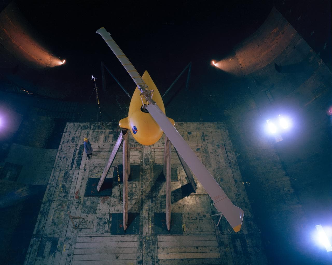 Bell Helicopter Rotor Test in the Ames 40x80 foot wind tunnel.