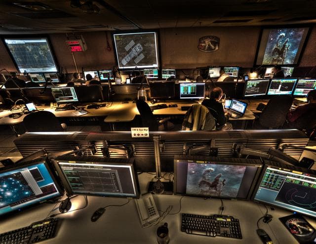 Hubble Space Telescope Control Room Goddard Space Flight Center
