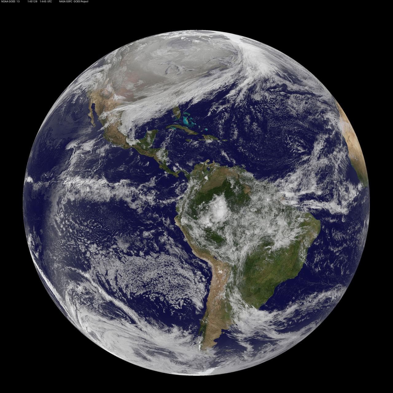 Satellite Shows an "Arctic Blanket" Over the U.S.