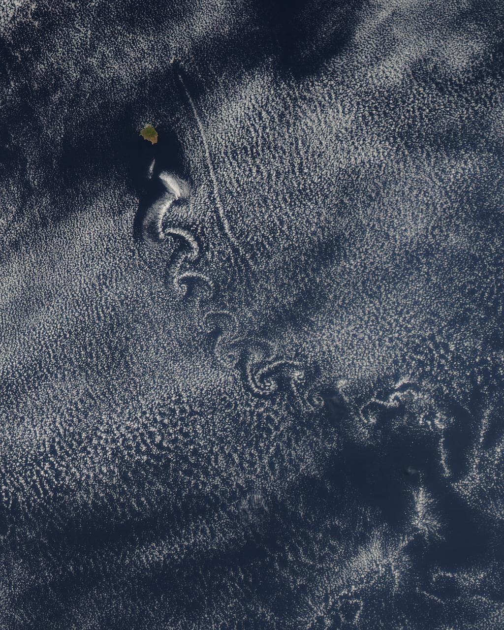 Swirl of Clouds over the Pacific