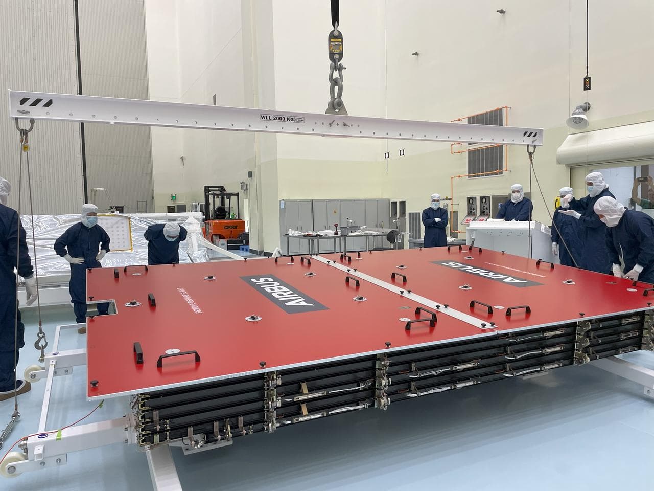 NASA’s Europa Clipper Solar Array Hoist at Kennedy Space Center
