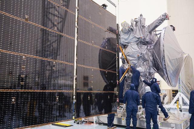 Europa Clipper Solar Array Install