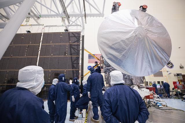 Europa Clipper Solar Array Install