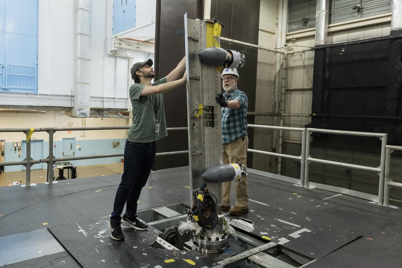 NASA Tests Advanced Air Mobility Aircraft Wing in Langley Wind Tunnel
