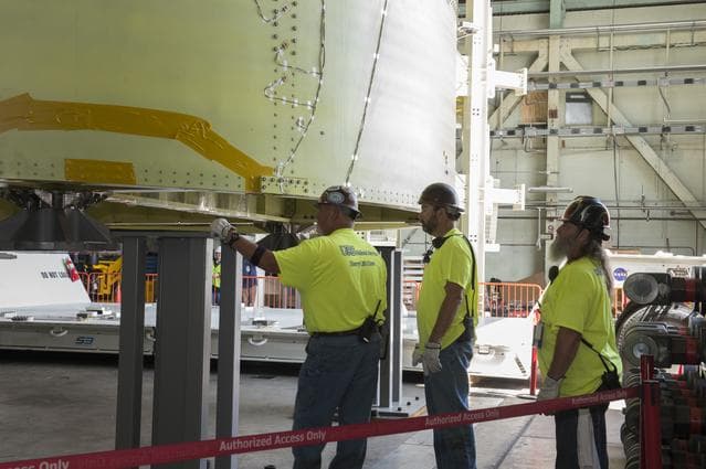 Pegasus delivers SLS engine section