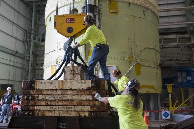 Pegasus delivers SLS engine section