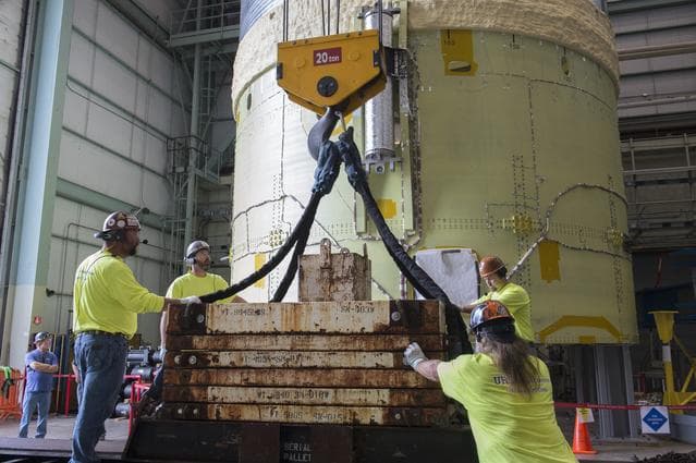 Pegasus delivers SLS engine section