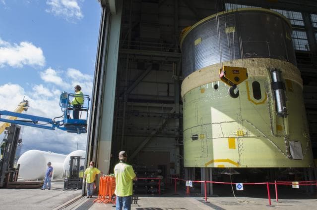 Pegasus delivers SLS engine section