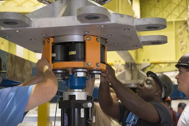 Pegasus delivers SLS engine section