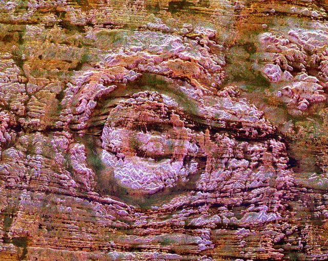 Space Radar of Image Aorounga Impact Crater, Chad