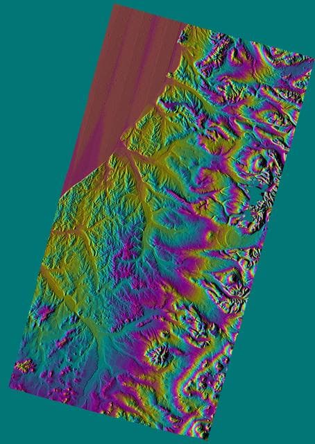 Shaded Relief Color Wrapped, Kamchatka Peninsula, Russia