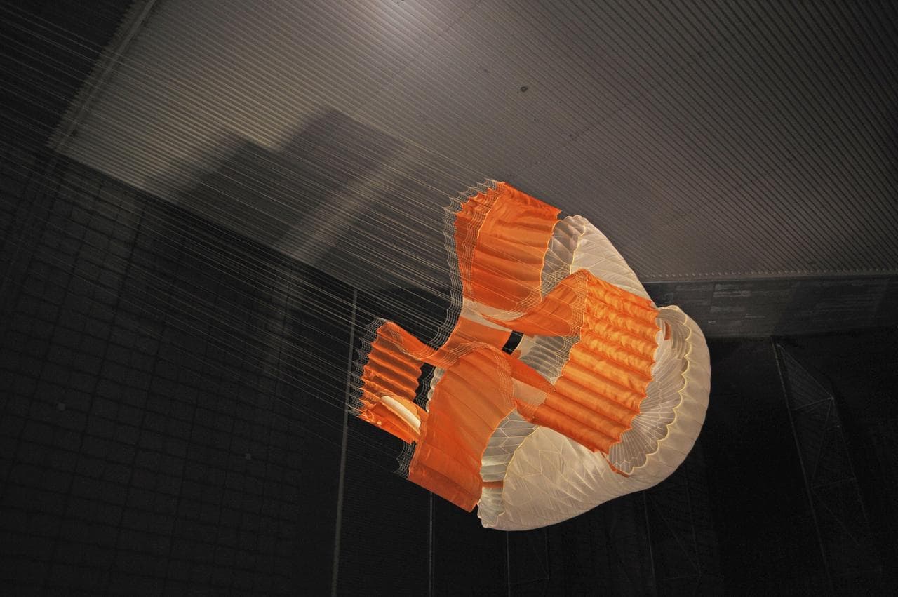 Parachute Opening During Tests for Mars Science Laboratory