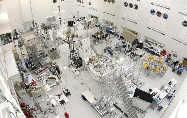 Working on Curiosity in JPL Spacecraft Assembly Facility