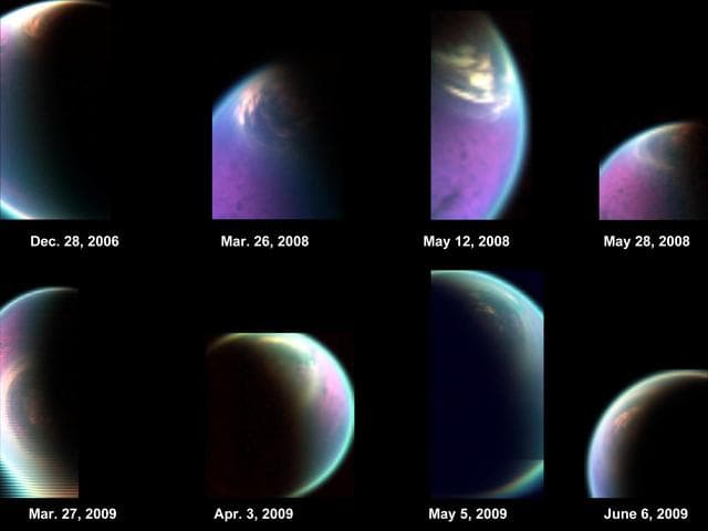 Snapshots of Titan North Polar Cloud