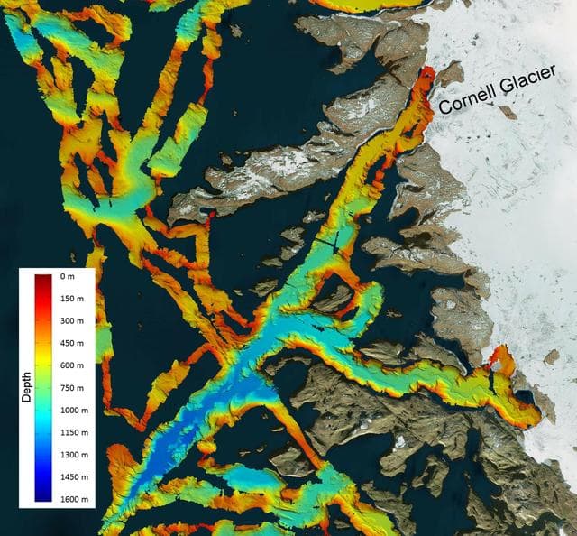 NASA OMG Mission Maps Sea Floor Depth off Greenland Coast