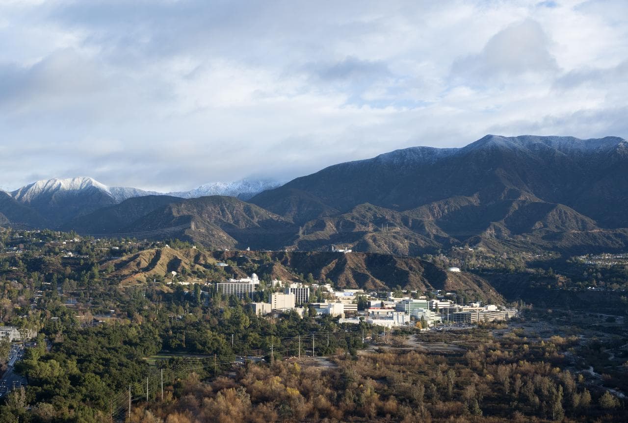 Jet Propulsion Laboratory Nestled in Hillside