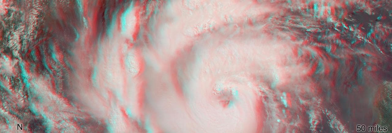 MISR Captures Hurricane Michael's Eye in 3D
