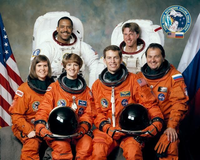 STS-63 crew portrait
