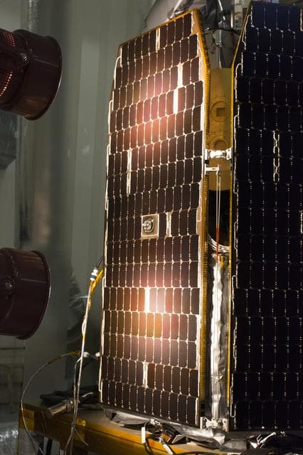 Pegasus ICON Solar Array Illumination Test