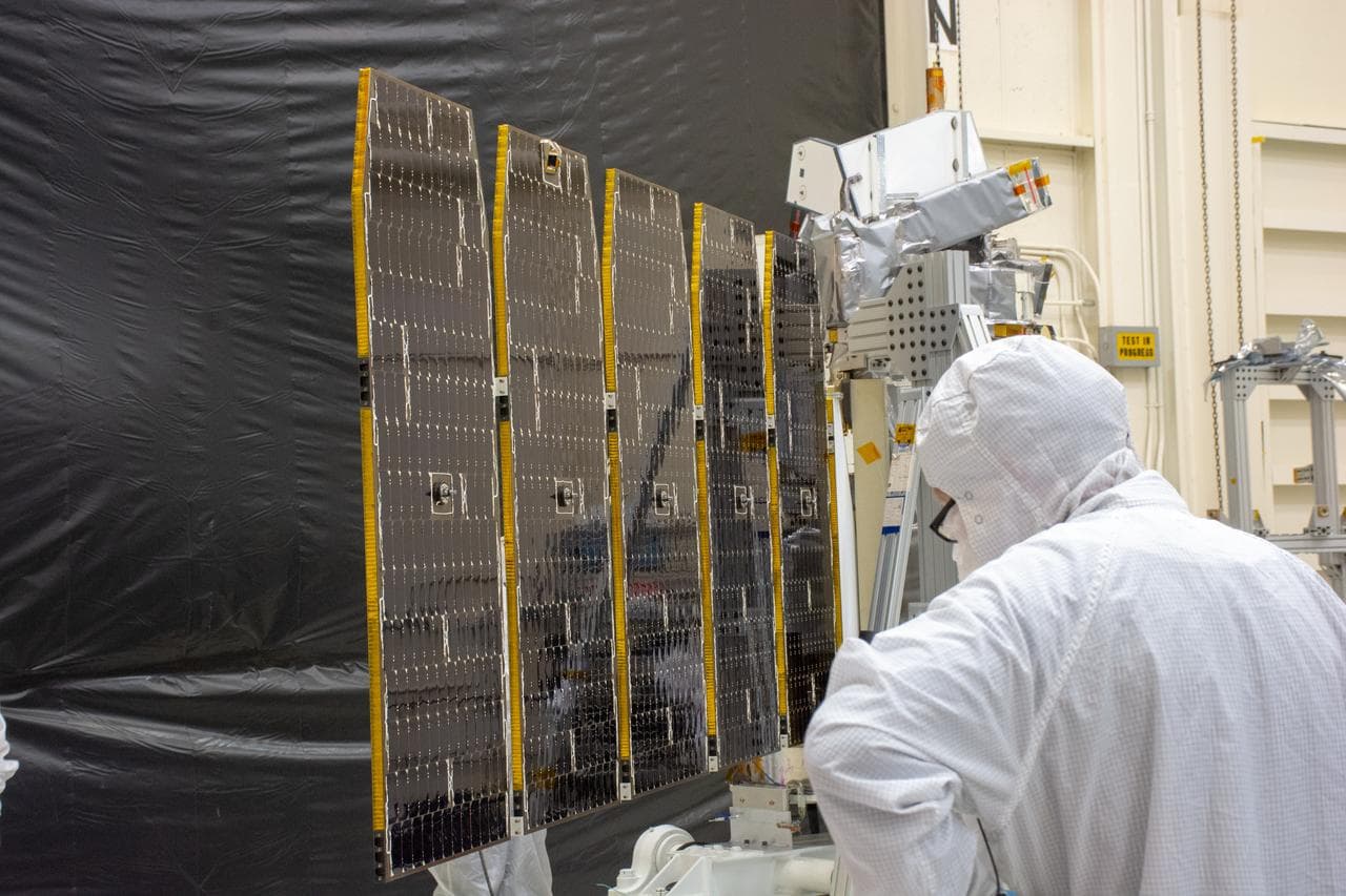 Pegasus ICON Solar Array Deployment Test