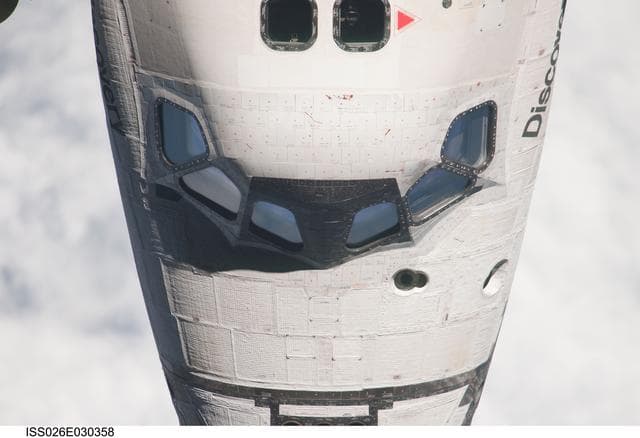 Mapping Sequence performed during the STS-133 R-Bar Pitch Maneuver