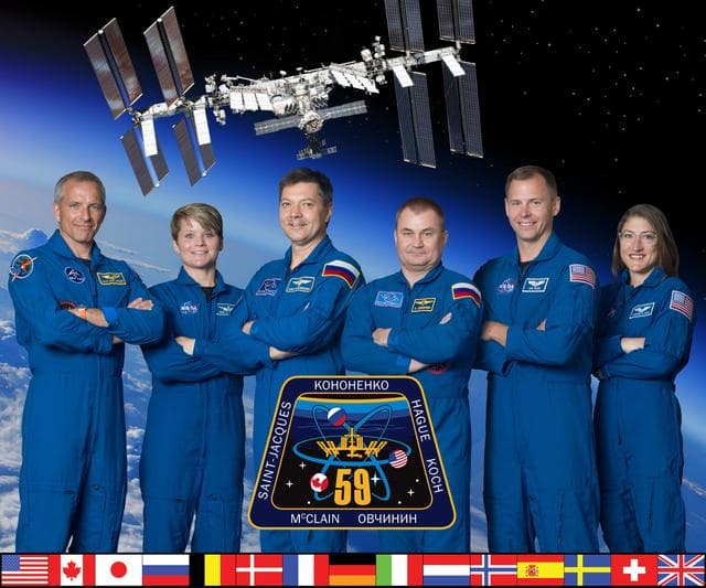 The official Expedition 59 crew portrait