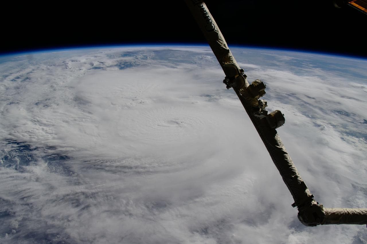 Hurricane Milton is pictured in the Gulf of Mexico