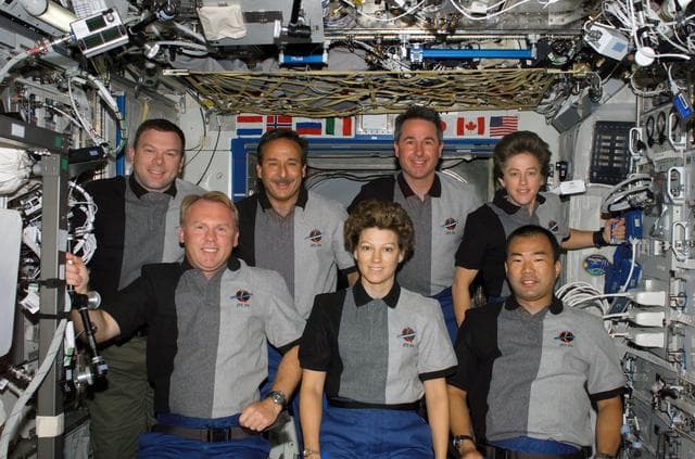 STS-114 on-orbit crew portrait