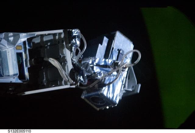 Sensor Package Pan and Tilt Unit on Atlantis during STS-132