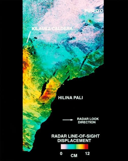 STS-68 radar image: Kilauea, Hawaii