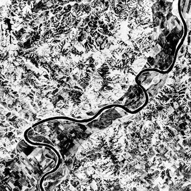 STS-68 radar image: Glasgow, Missouri