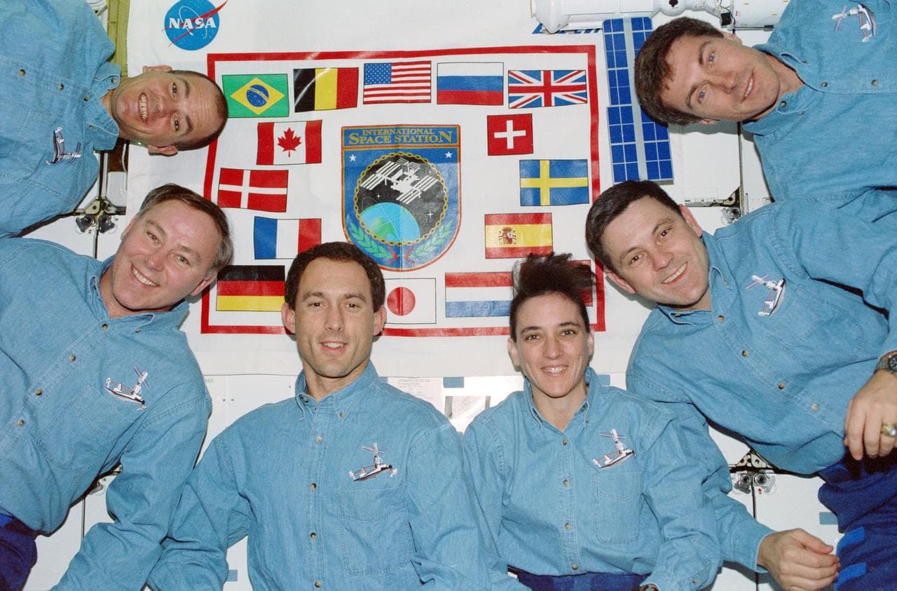 STS-88 in-flight crew portrait